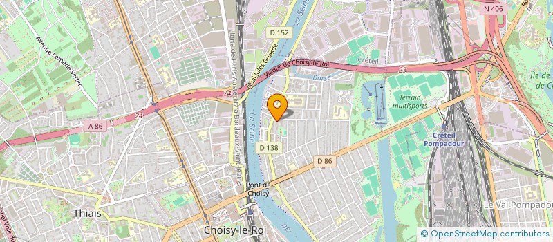 localisation de l'entreprise PROTYS à CHOISY-LE-ROI