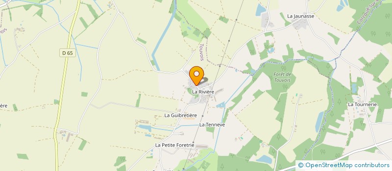 localisation de l'entreprise PROU  TOUVOIS