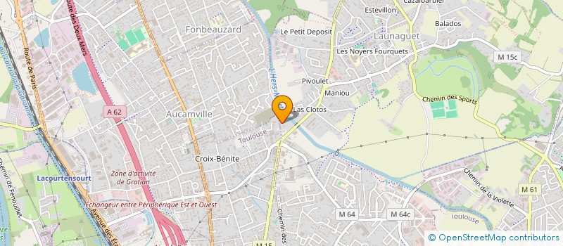 localisation de l'entreprise PROUESS ETUDES SARL  LAUNAGUET