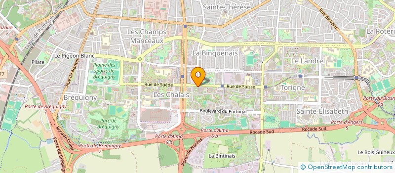 localisation de l'entreprise PROUFF ELECTRICITE  RENNES