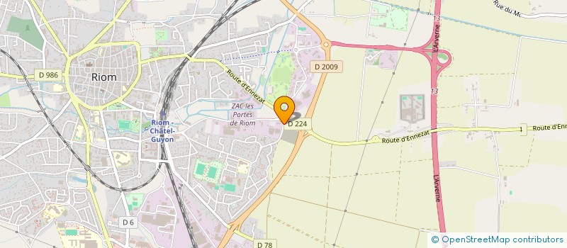 localisation de l'entreprise PROUST  ENNEZAT