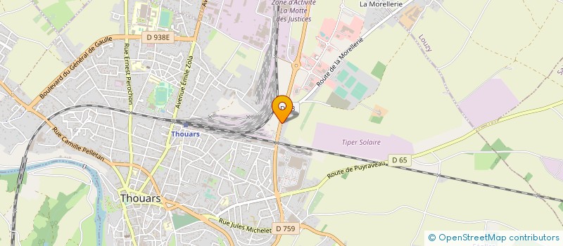 localisation de l'entreprise PROUST  THOUARS