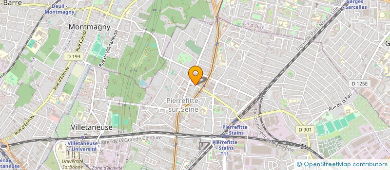 localisation de l'entreprise PROUST-BOUCHET INDIVISION à PIERREFITTE-SUR-SEINE