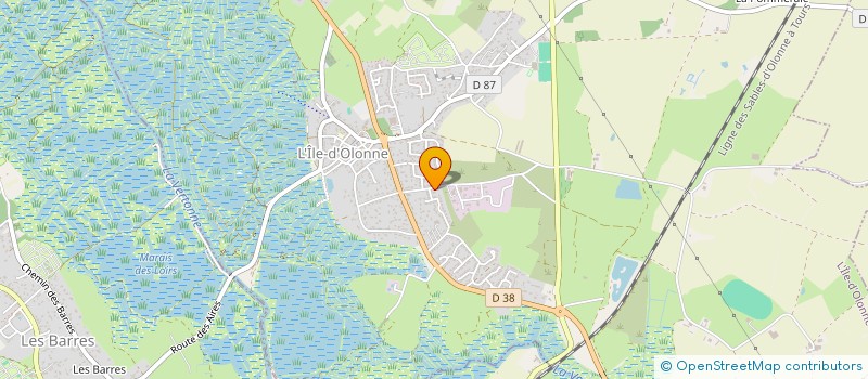 localisation de l'entreprise PROUST PERE ET FILS  L'ILE-D'OLONNE