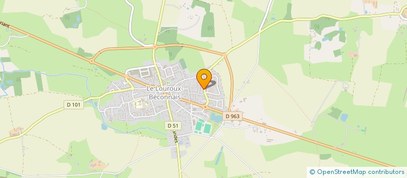 localisation de l'entreprise PROUST ROLAND  VAL D'ERDRE-AUXENCE