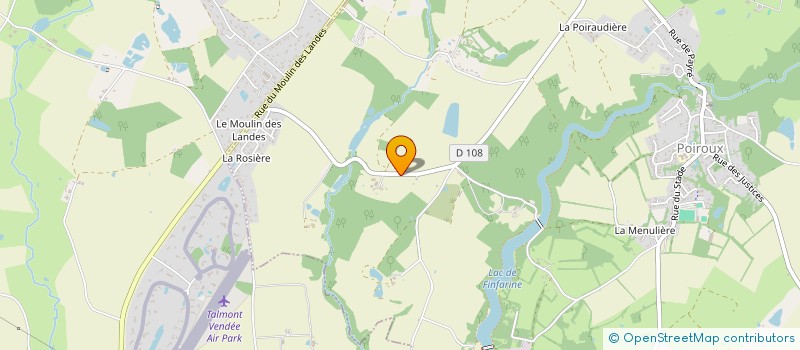 localisation de l'entreprise PROUTEAU NRJ  GROSBREUIL