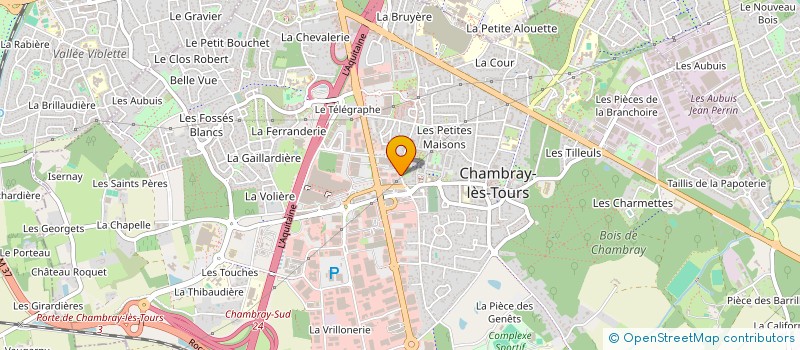 localisation de l'entreprise PROUTS  CHAMBRAY-LES-TOURS