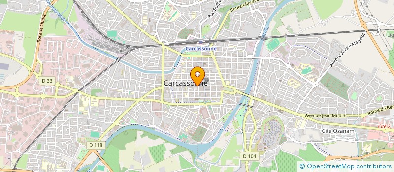 localisation de l'entreprise PROUX à CARCASSONNE