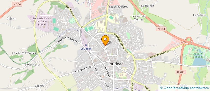 localisation de l'entreprise PROUX-MALESTROIT-COAT-LE MIGNON INFIRMIERES DIPLOMEES D'ETAT à LOUDEAC