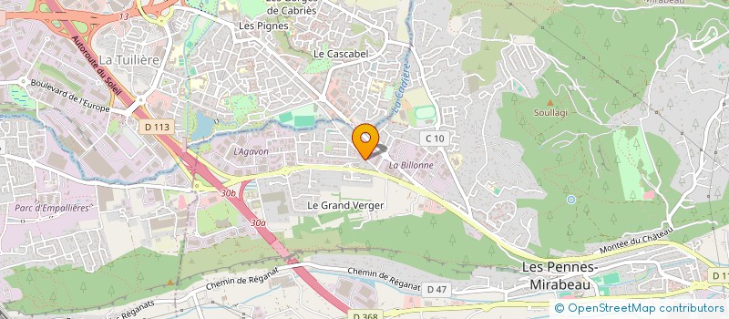 localisation de l'entreprise PROV'AL à LES PENNES-MIRABEAU