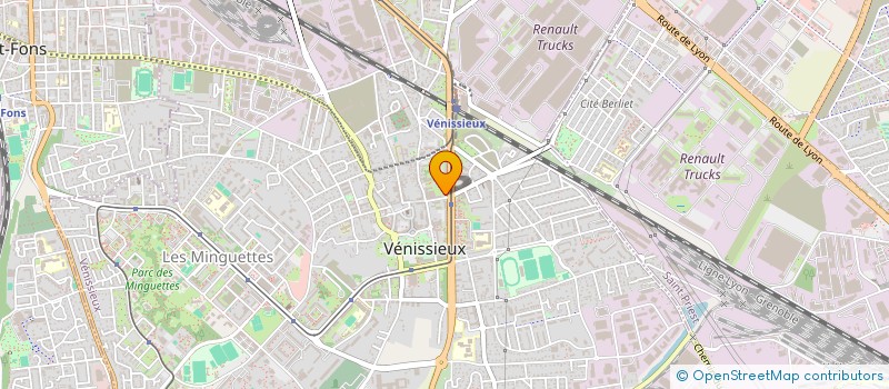 localisation de l'entreprise PROVA  VENISSIEUX