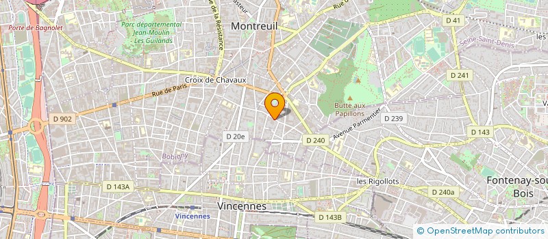 localisation de l'entreprise PROVA  MONTREUIL