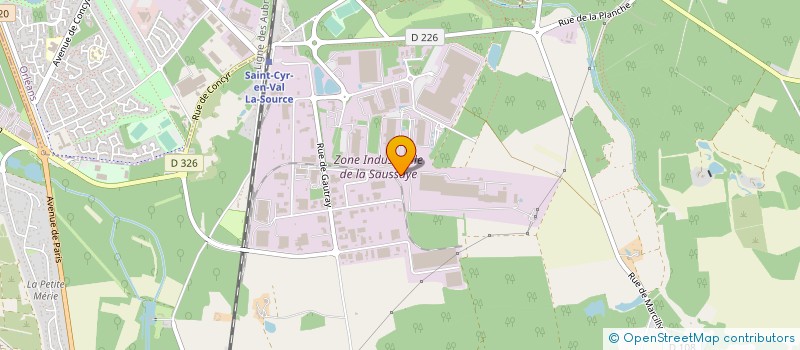 localisation de l'entreprise PROVAL à SAINT-CYR-EN-VAL