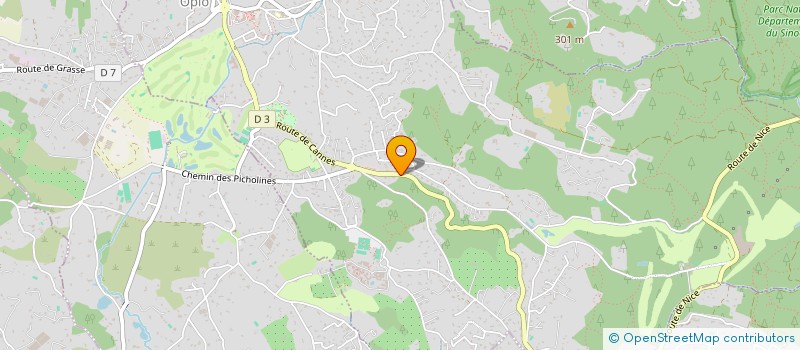 localisation de l'entreprise PROVAL'MAS à OPIO