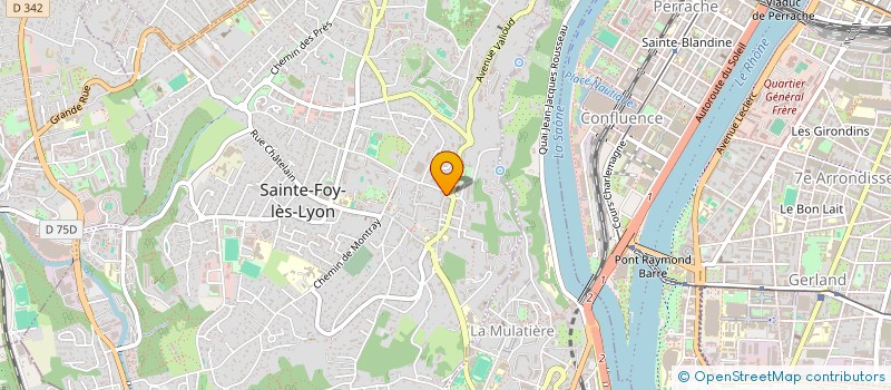 localisation de l'entreprise PROVALDIS à SAINTE-FOY-LES-LYON