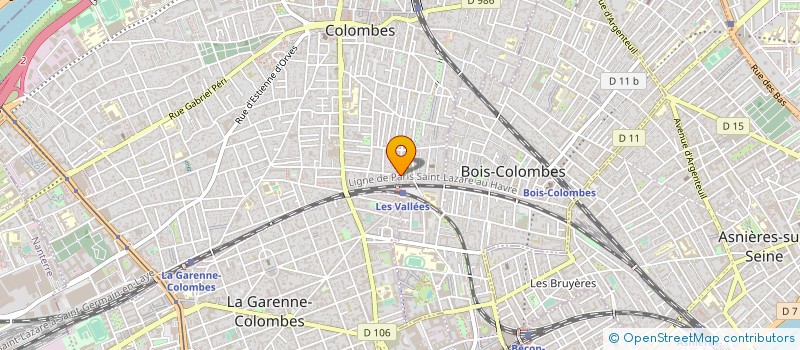 localisation de l'entreprise PROVALLEE à COLOMBES
