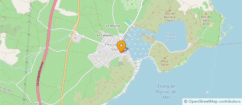 localisation de l'entreprise PROVAREG - PROMOTION ET VALORISATION DES PRODUITS ET SERVICES REGIONAUX  PEYRIAC-DE-MER