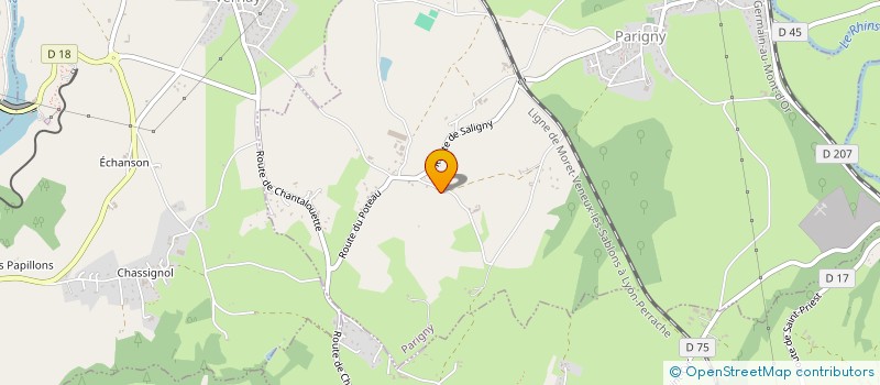 localisation de l'entreprise PROVAUDON  PARIGNY