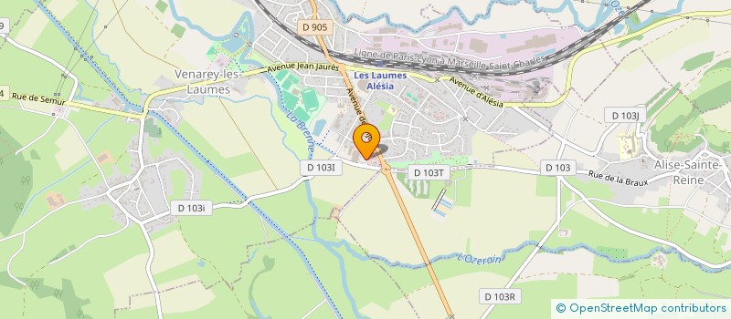 localisation de l'entreprise PROVEA  VENAREY-LES-LAUMES
