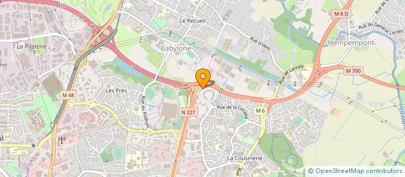 localisation de l'entreprise PROVEA à VILLENEUVE-D'ASCQ