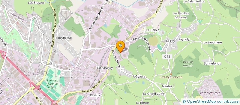 localisation de l'entreprise PROVELIS  SAINT-JEAN-BONNEFONDS