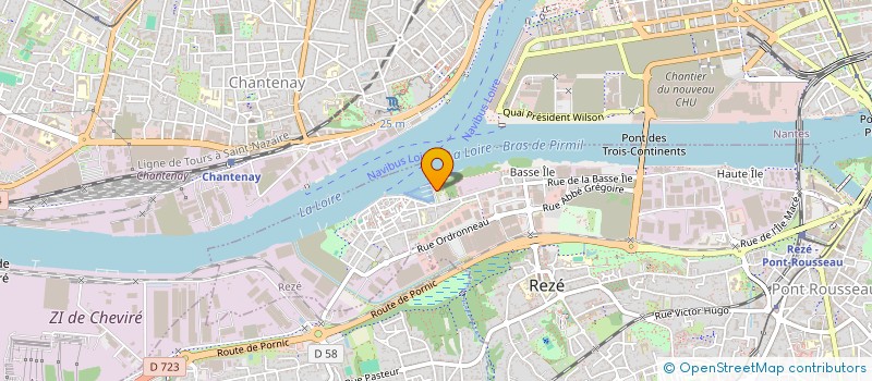localisation de l'entreprise PROVELO OUEST à REZE