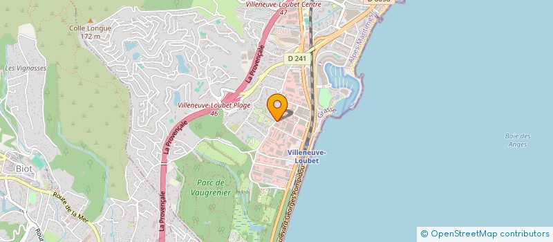 localisation de l'entreprise PROVEN  VILLENEUVE-LOUBET
