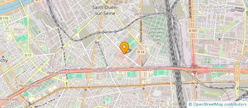 localisation de l'entreprise PROVENANCE à SAINT-OUEN-SUR-SEINE