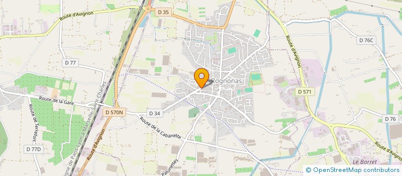 localisation de l'entreprise PROVENC'ART  ROGNONAS