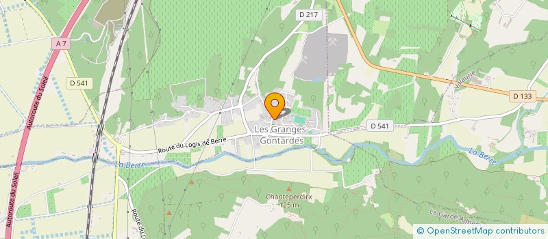 localisation de l'entreprise PROVENCALE CBP  LES GRANGES-GONTARDES