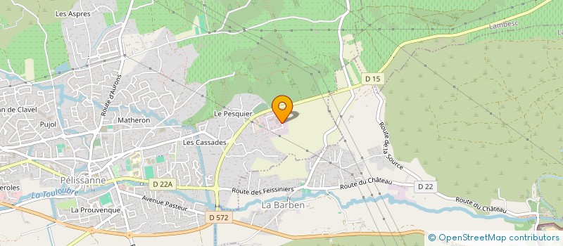 localisation de l'entreprise PROVENCALE D'ERGONOMIE à PELISSANNE