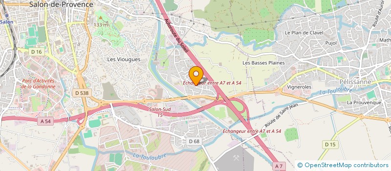 localisation de l'entreprise PROVENCALE D'EXPLOITATION HOTELIERE à SALON-DE-PROVENCE
