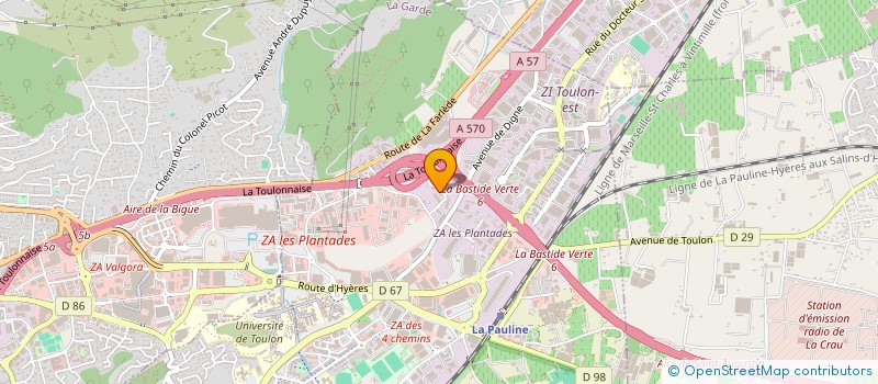 localisation de l'entreprise PROVENCALE DE CONSTRUCTION ET AMENAGEMEN  LA GARDE