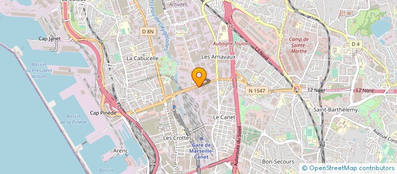 localisation de l'entreprise PROVENCALE DES FERRAILLES à MARSEILLE
