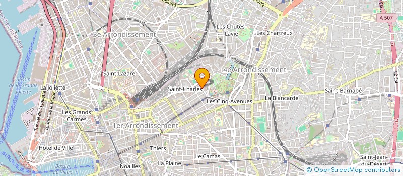 localisation de l'entreprise PROVENCALE NETTOYAGE RAMONAGE à MARSEILLE