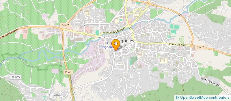 localisation de l'entreprise PROVENCALE SA à BRIGNOLES