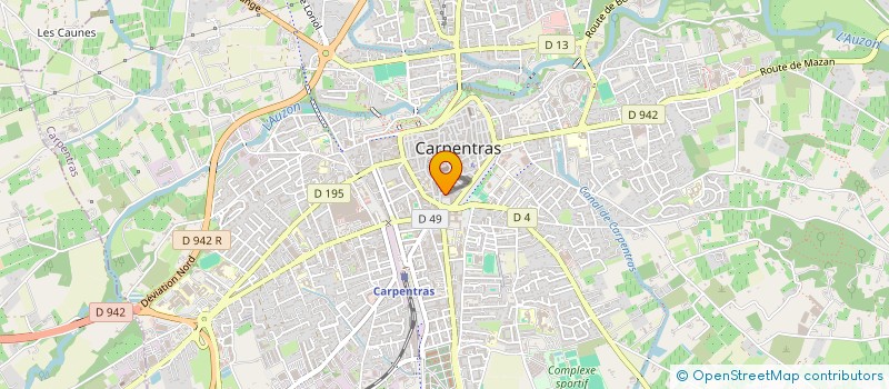 localisation de l'entreprise PROVENCALINE à CARPENTRAS