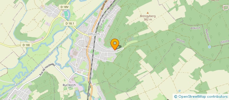 localisation de l'entreprise PROVENCE  ILLFURTH