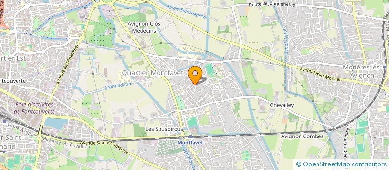 localisation de l'entreprise PROVENCE AERO FORMATION PROFESSIONNELLE  AVIGNON