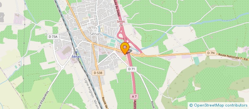 localisation de l'entreprise PROVENCE AGGLOS à SENAS