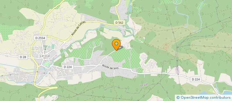 localisation de l'entreprise PROVENCE AGRO SERVICES à LE VAL