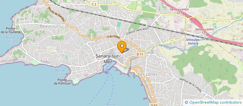 localisation de l'entreprise PROVENCE AIDE SERVICES à SANARY-SUR-MER