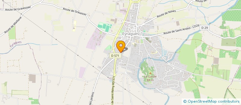 localisation de l'entreprise PROVENCE ALOE  CHATEAURENARD