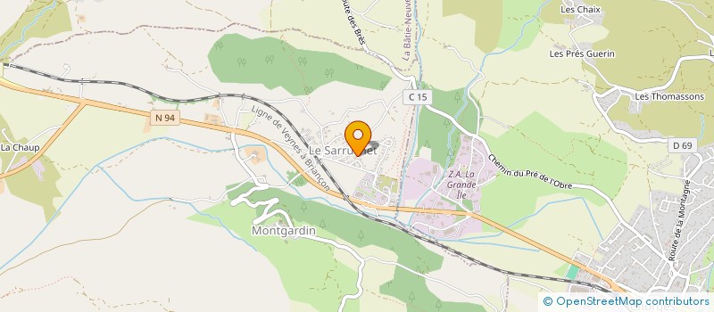 localisation de l'entreprise PROVENCE ALPES CANALISATIONS  MONTGARDIN