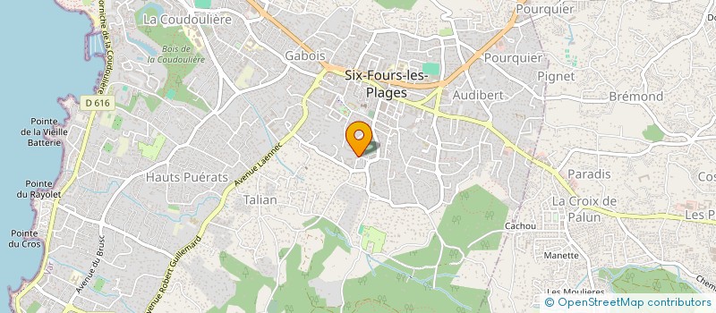 localisation de l'entreprise PROVENCE ALPES INGENIERIE à SIX-FOURS-LES-PLAGES