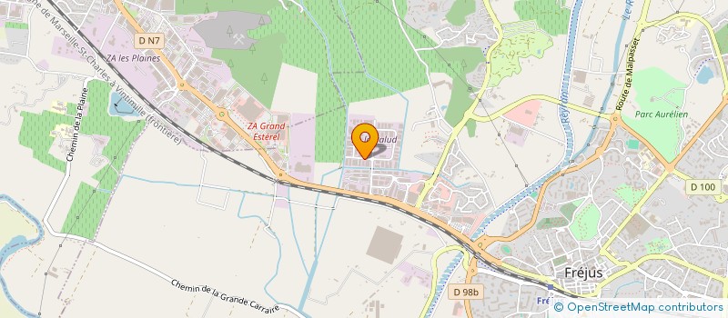 localisation de l'entreprise PROVENCE ALUMINIUM à FREJUS