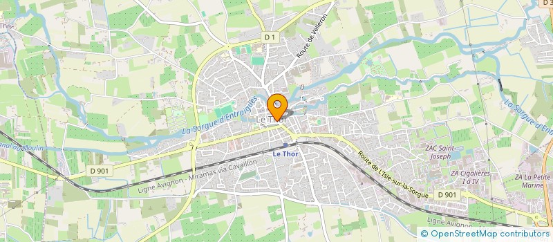 localisation de l'entreprise PROVENCE AMENAGEMENT  LE THOR