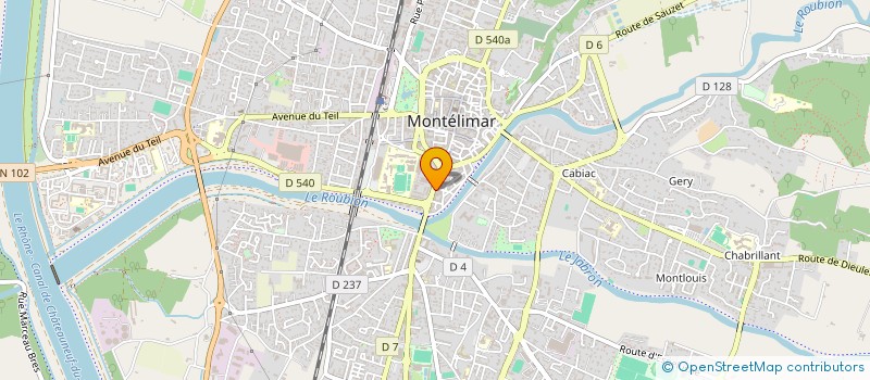 localisation de l'entreprise PROVENCE AMINCISSEMENT à MONTELIMAR