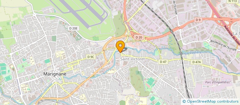 localisation de l'entreprise PROVENCE ART CULTURE  SAINT-VICTORET