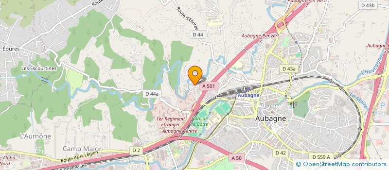 localisation de l'entreprise PROVENCE ASCENSION  AUBAGNE